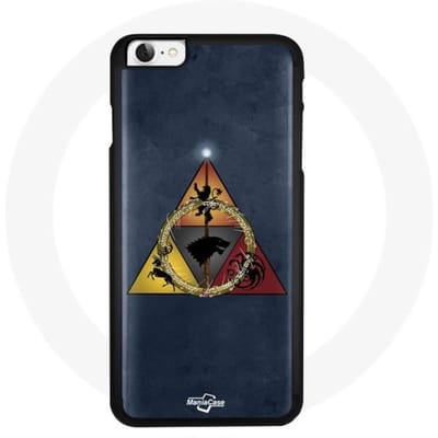 Coque pour Iphone 4 - Game of Thrones - Saison 8 - Triangle Logo Baratheon - Souple - Mixte