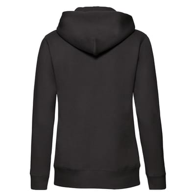 Fruit of the Loom Dames/Dames Premium Sweat Hoodie (Zwart)