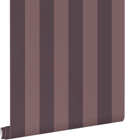 ESTAhome behang strepen donker paars - 50 x 900 cm - 131972