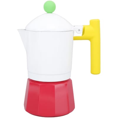 Moka Kookplaat Koffiezetapparaat Aluminiumlegering Italiaanse Koffie Percolator Kookplaat Moka Maker voor Thuis yellow