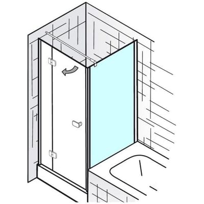 HSK Premium Softcube side panel 6831075-41-50-178cm