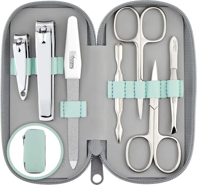 marQus Manicureset 7-delig - Echt Leren Etui, Solingen - Mint