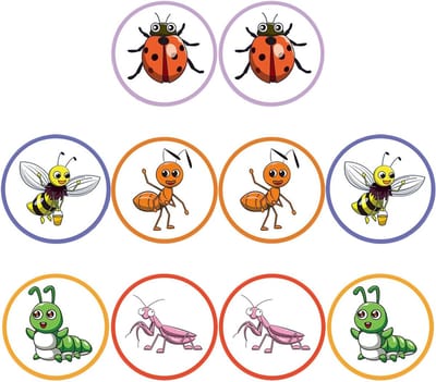 Zindelijkheid stickers - Plasdoelen jongens - Kinderen trainen - Verkleuren bij urine - 10 stuks - Multi