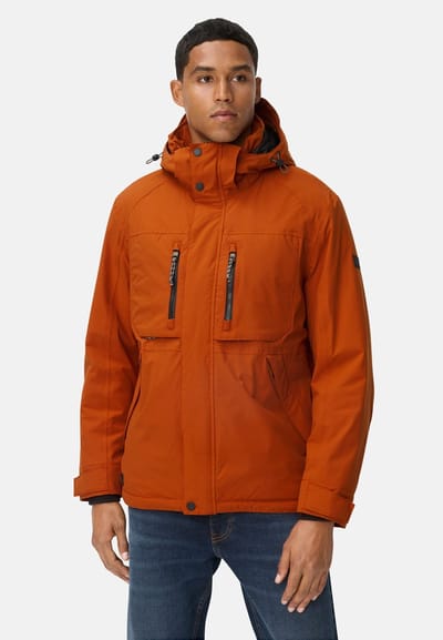 camel active teXXXactive® jas met afneembare capuchon - Maat menswear-28 - Kaneel
