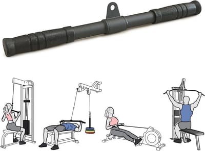 LAT Pull Down Bar met Draaibare Kabel en Stil Katrol voor Thuis Gym - Verbeter Triceps en Grip