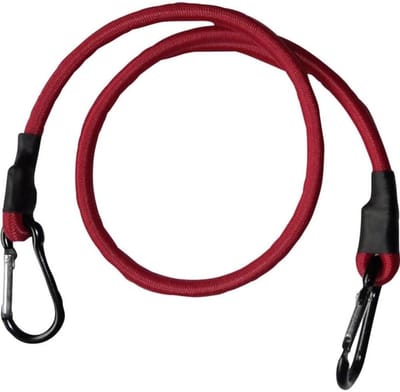 Bagage Expander - Spanband Elastisch - Bagage Vervoer - Met Karabijnhaak - 150 cm - Rood