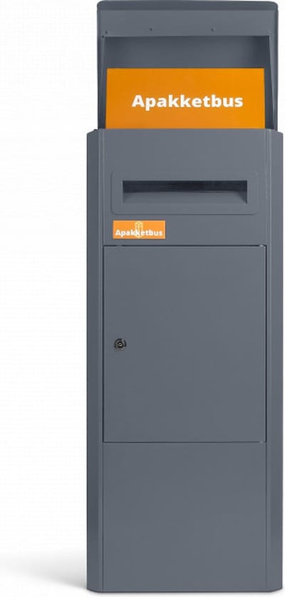 Apakketbus Steady Grijs - Pakketbrievenbus - Pakketbus - Brievenbus - Pakketbox - Vrijstaand - GRATIS DEMPINGSMAT