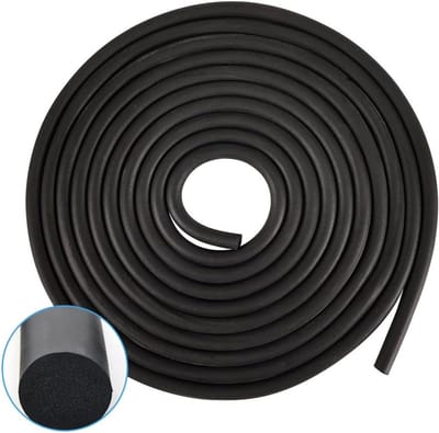 EPDM rondkoord voor voegafdichting 5 m, Ø 10 mm, vulkoord, voegvuller en afdichtprofiel voor betonvoegen en kieren