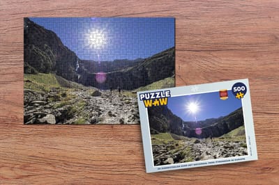Puzzel De zonnestralen over het Nationaal Park Pyreneeën in Europa - Legpuzzel - Puzzel 500 stukjes