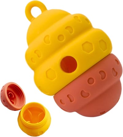 Hondensnoep Dispenser - Voer Speelgoed - Interactief Spel - Duurzaam Siliconen - 12.5 x 8 x 8 cm - Uniek