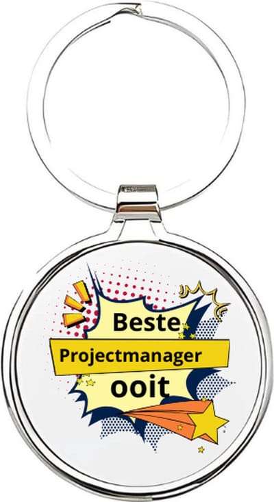 Akyol - de beste projectmanager ooit Sleutelhanger - Manager - de beste projectmanager - projectmanager - projecten - medewerker aan projecten - manager - directeur - werk - cadeau voor je baas - sleutelhanger voor je baas - werkgever - 4 x 7,5 CM