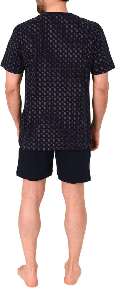 Normann heren shortama met korte mouwen – pyjama met V-hals, ook in grote maten