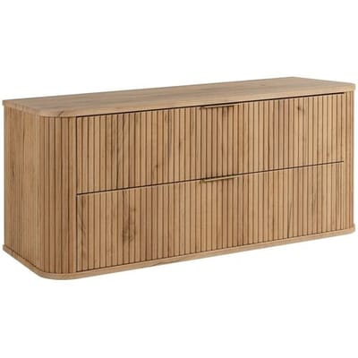 Badkamerkast, Craft Eik, gouden handgreep, 41,5 x 120 x 51,7 cm