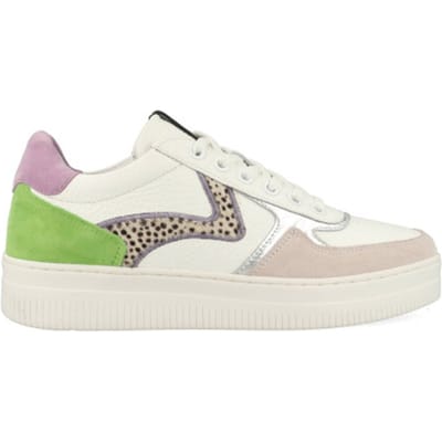 Maruti - Momo Sneakers White - White - Pixel Offwhite - Lime - 39