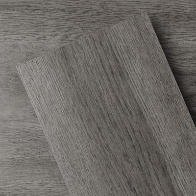 Zelfklevende vloerplanken - Vinyl vloer - Vloer vernieuwen - Anti-kras laag - 15x15 cm - Zilver eiken