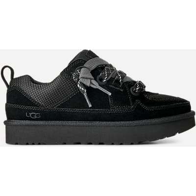 UGG® Lo Lowmel sneaker in Black, Maat 36, Suede/Textiel