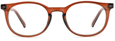 VERTEBRIL Gafa - Sterkte -0.50 - Kleur Crafty Brown - GEEN leesbril – Unisex bril voor veraf – Kleine pasvorm – Flexibele veren - Hoge kwaliteit min-glazen – Helder zicht op afstand - Myopie/bijziendheid - Inclusief etui en doekje