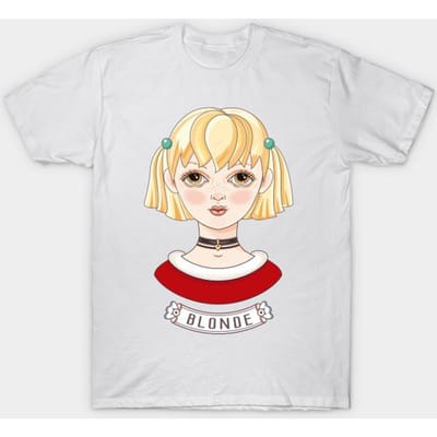 T-shirt Dames Blond Harajuku Print Kawaii T-shirt Zomer Korte Mouw Dames T-shirt Top Tee 4XL beige