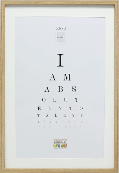 Deknudt Frames fotolijst - eik met passe-partout - 40x60 cm / 50x70 cm