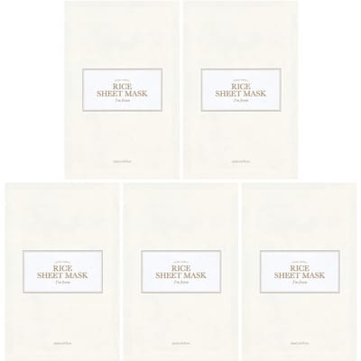 I'm From, Rice Beauty Sheet Mask, 5 sheets, 20ml (0.67fl oz) each