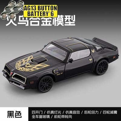 1:32 Pontiac Firebird Trans Am 2ème Génération Alliage Métal Moulé Sous Pression Modèle De Voiture Ornements De Simulation Cadeau De Fête Pour Ami