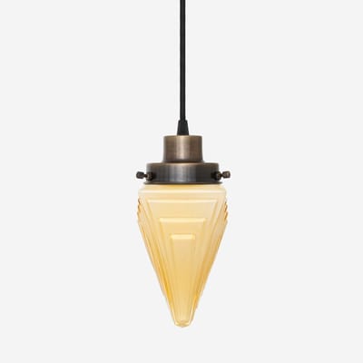 Hanglamp aan snoer Finisterre Sunny 20's Brons - Art Deco Trade