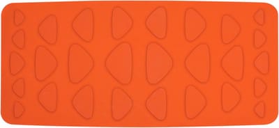 Badmat Trix-Eco oranje 75 x 35 cm - Perfecte badmat voor comfort en veiligheid
