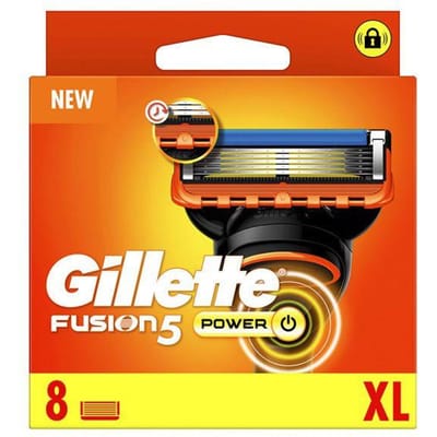 Lames de Rasoir Chargeur GILLETTE FUSION 5 POWER 8 recharges