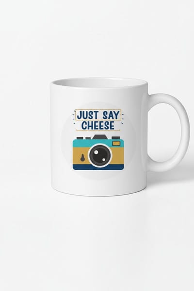 Just Say Cheese - Keramische Fotografie Mok - Uniek Cadeau voor Fotografen