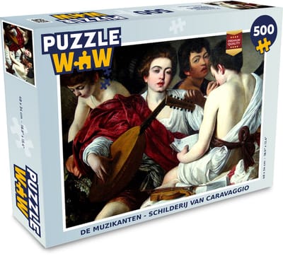 Puzzel De muzikanten - Schilderij van Caravaggio - Legpuzzel - Puzzel 500 stukjes