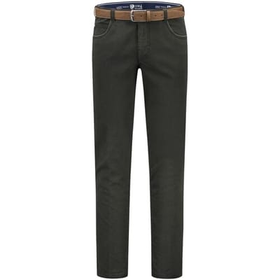 Com4 Broek Swing Front Cotton Donker Groen / male