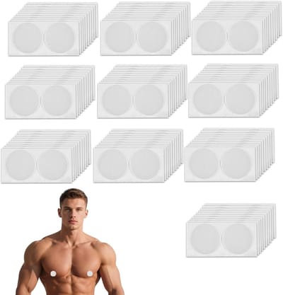 Ronte - Mannen Tepelschilders Wit 100 Stuks/50 Paar voor Hardlopen en Gym - Bescherming Tegen Wrijving
