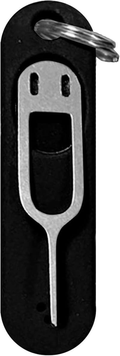 Kaart Ejector Tool - Sim Tool - Simkaart Verwijderen - Met Siliconenhoes - 3.7 cm Naald - Zwart