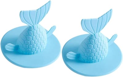 Afvoerstoppers Keuken - Douche Zeef - Geur Blokkeren - Fishtail Ontwerp - 9.5X9.5CM - Zoals Getoond