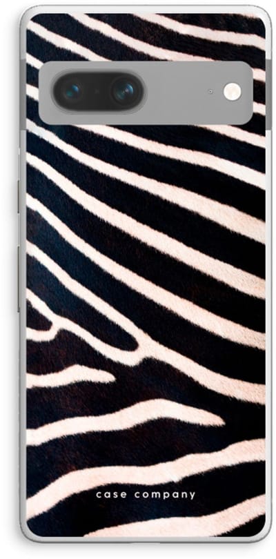 Case Company® - Hoesje geschikt voor Google Pixel 7 hoesje - Zebra - Soft Cover Telefoonhoesje - Bescherming aan alle Kanten en Schermrand