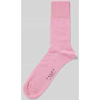 FALKE Airport eenkleurig wol katoen sokken heren roze - maat 41-42