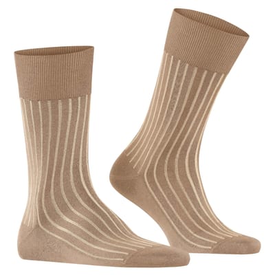 FALKE Shadow gedessineerd katoen sokken heren bruin - maat 45-46