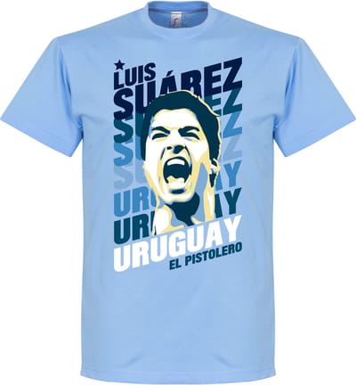 Luis Suarez Uruguay Portrait T-Shirt - M