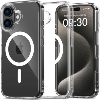 Tech-Protect FlexAir Hybrid MagSafe Case for iPhone 16 - Transparent