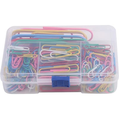 250 stuks/doos Gemengde Kleur Paperclips Grote Metalen Clip Student Schrijfwaren Kantooraccessoires gray