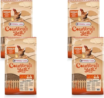 Versele-Laga Country`s Best Gold 4 Gallico Pelletlegkorrel - Kippenvoer - 4 x 5 kg Vanaf 1e Ei
