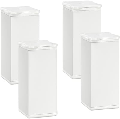4 St. meubelpoot Quebec 100 mm (+ 10 mm) 40 x 40 mm wit hoogteverstelbare meubelpoten van aluminium van Sotech