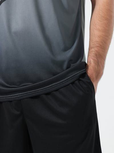 YOUTHUP Heren Tweekleurig Verloop Sneldrogende Sportset - Rond Hals T-shirt met Korte Broek - M
