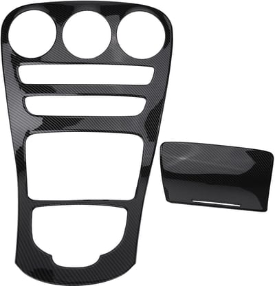 Dailygoods- Consolepaneel ABS Decoratie - Middenconsole - W205/GLC Klasse W253 - Acrylvezel/Carbon - Auto Accessoire - Schokbestendig - Interieurdecoratie