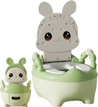 Kinder Potty Training Toilet - Potje Kinderen - Zindelijkheidstraining - Antislip Basis - 38.4 x 32 cm - Groen