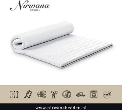200x210 Topper - Dekmatras VISCO-Nasa Traagschuim/Gel c.a. 6 cm dik