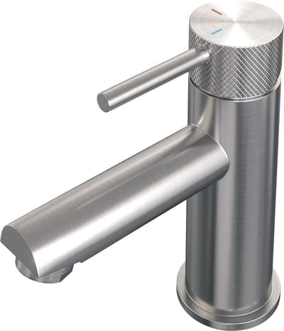 Brauer Brushed carving Wastafelmengkraan opbouw - laag - model a - PVD - geborsteld RVS