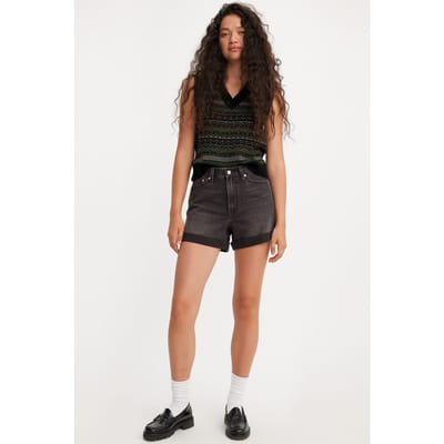 Levi's 80's Mom Shorts Maat: W23 | Korte Broeken Outlet | Dames | Zwart