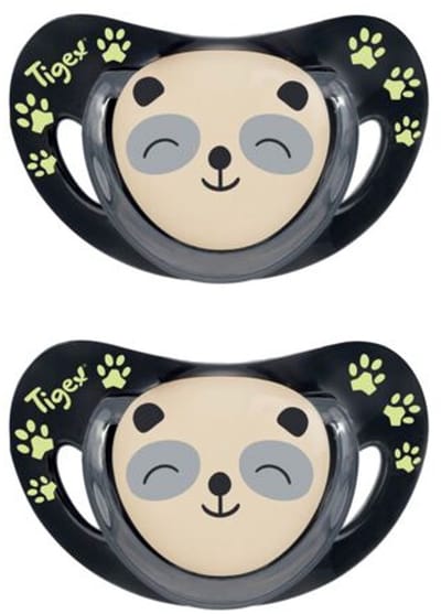 Tigex fopspen, 2 stuks, Smart Night- Physio, panda 18-36 maanden