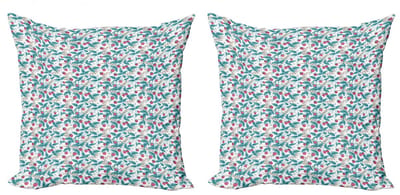 ABAKUHAUS Fruit kussenhoezen-set – 2x45x45 – dubbelzijdig – multicolor